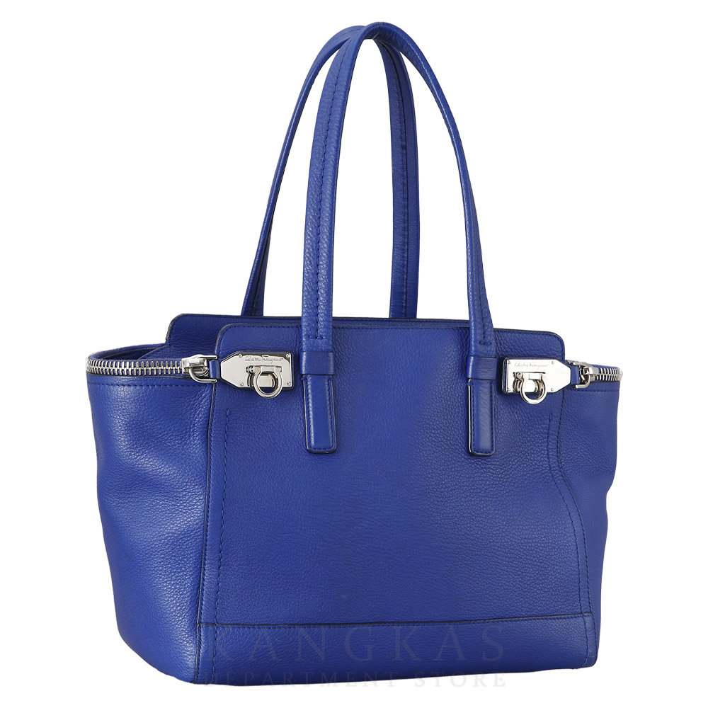 FERRAGAMO(USED)페레가모 간치니 지퍼 토트백